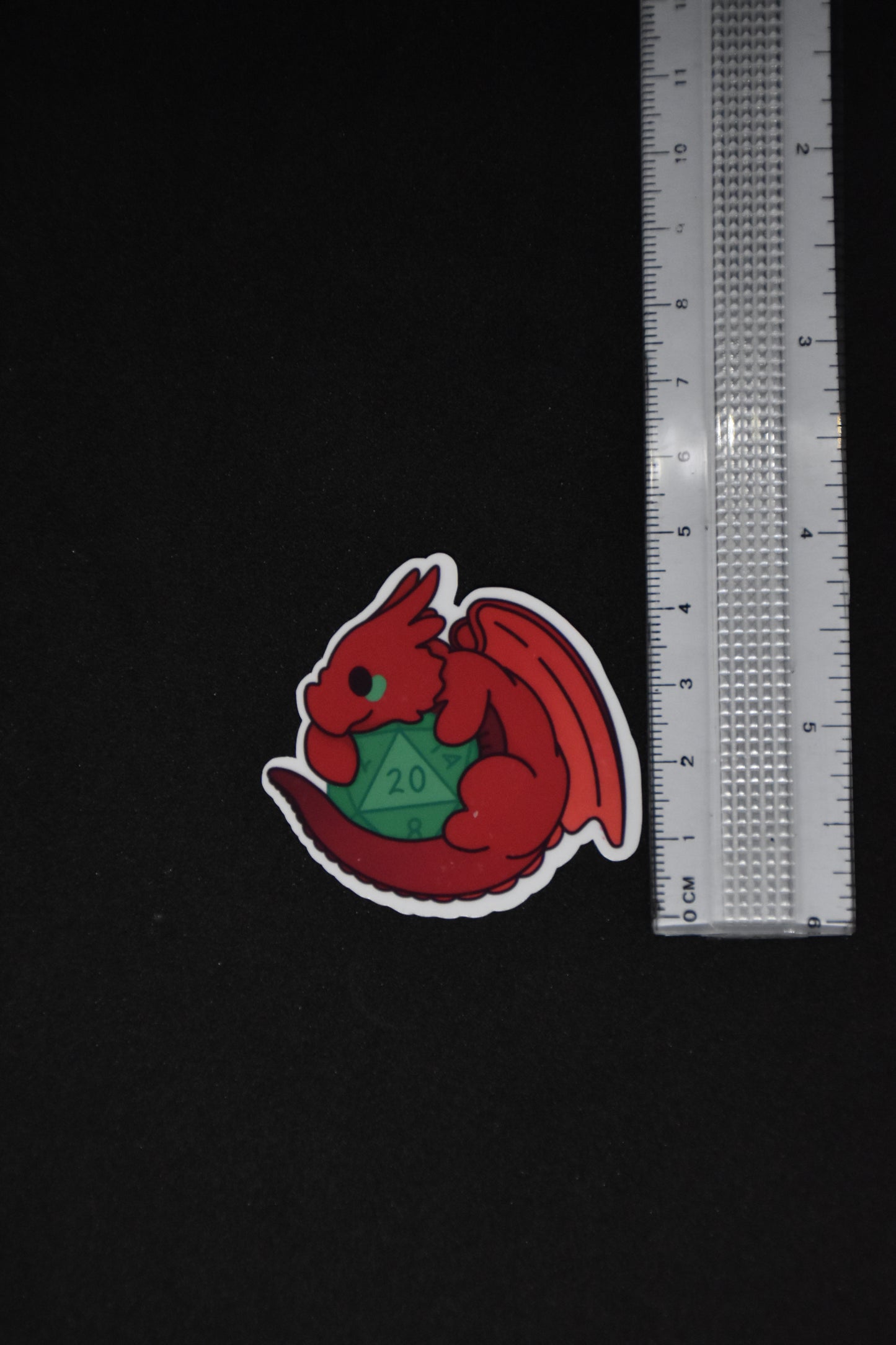 Draak met D20 - TTRPG Sticker