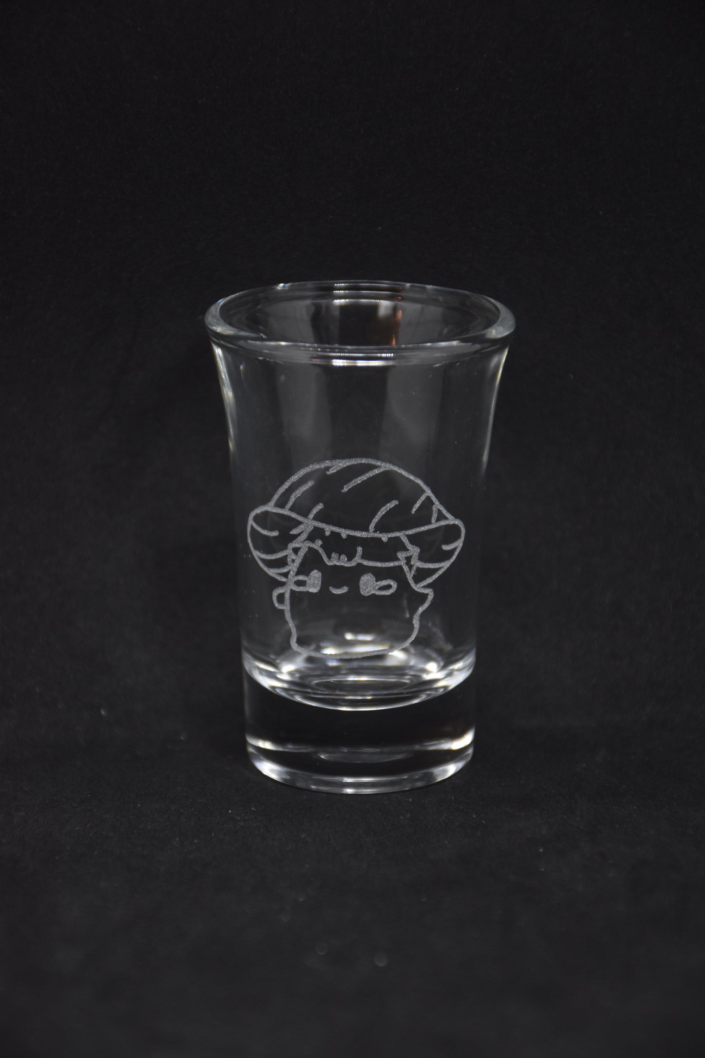 Mushroom Shot Buddies (3) - Fantasy Gegraveerde Glazen