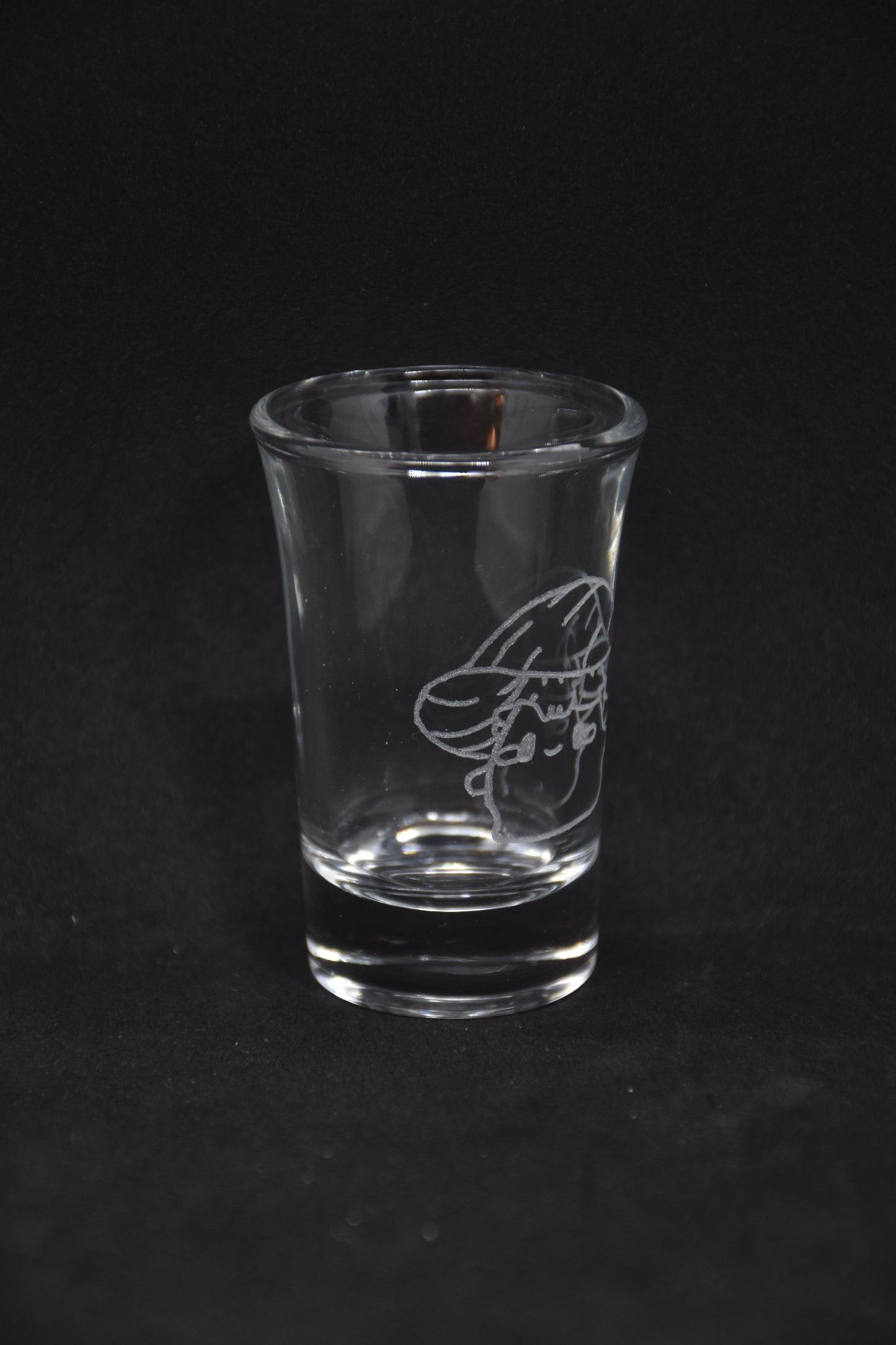 Mushroom Shot Buddies (3) - Fantasy Gegraveerde Glazen