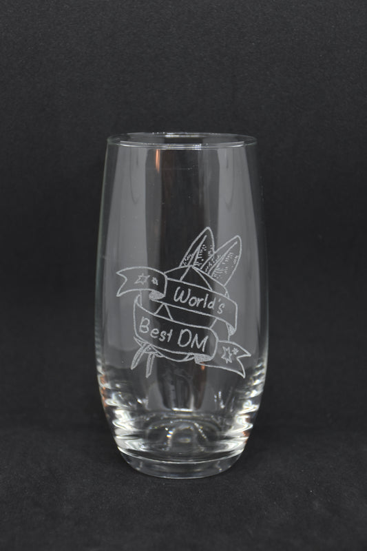 World's Best Dungeon Master - TTRPG Engraved Glasses