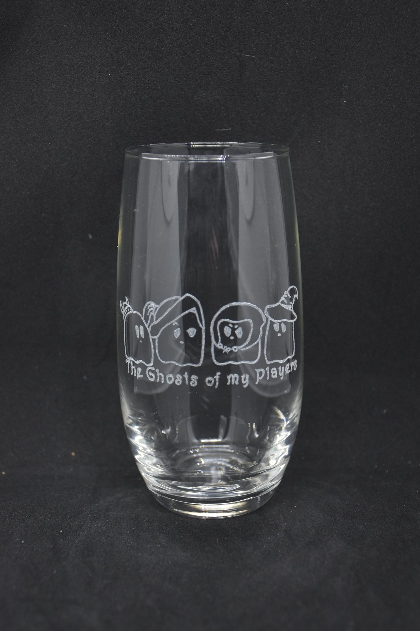 The Ghosts of my Players - TTRPG Engraved Glasses