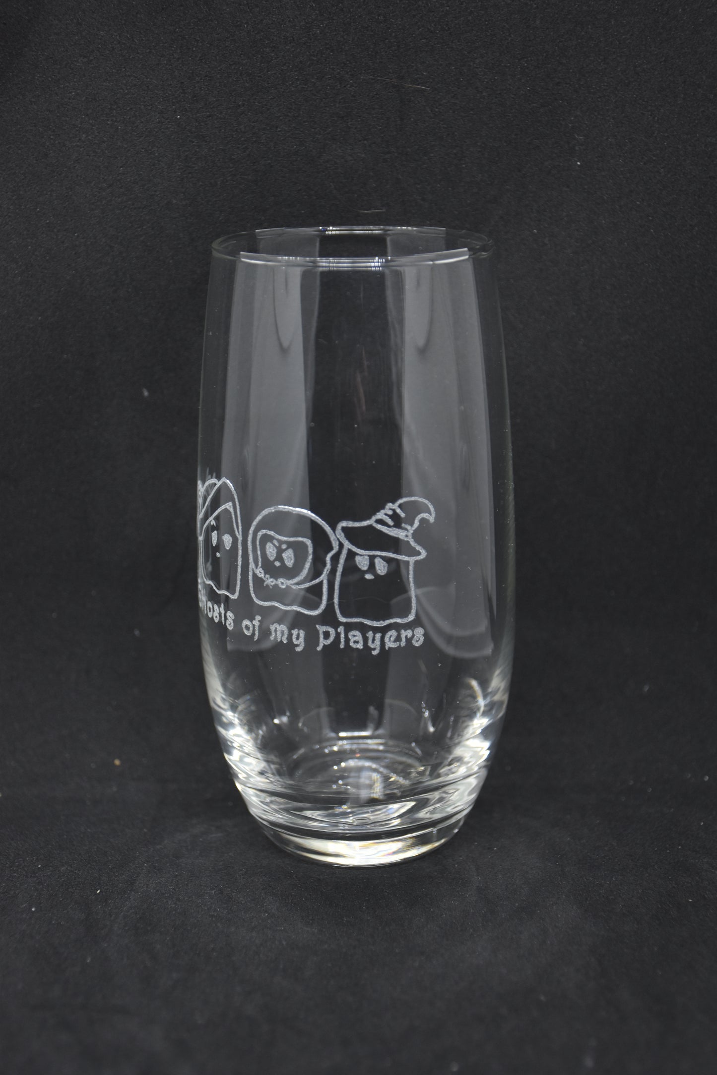 The Ghosts of my Players - TTRPG Engraved Glasses