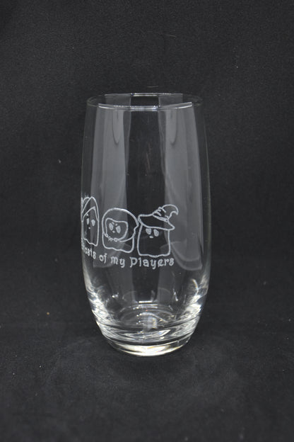 The Ghosts of my Players - TTRPG Engraved Glasses
