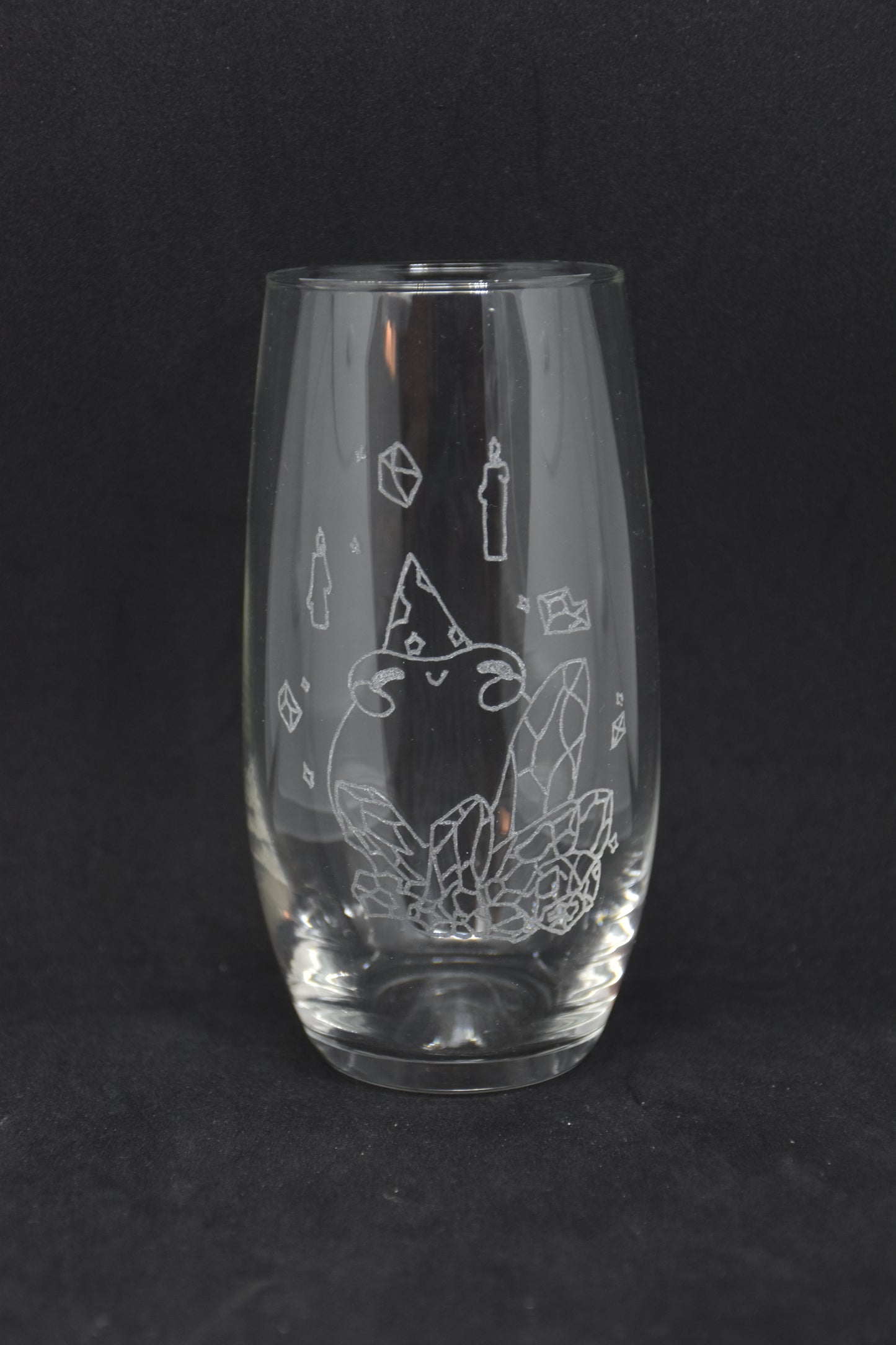 Wizard Frog Cartoon - TTRPG Engraved Glasses