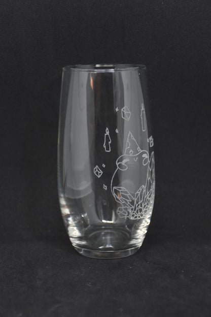 Wizard Frog Cartoon - TTRPG Engraved Glasses