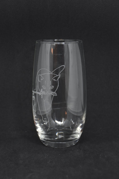 Rogue Cat Animal Companion - TTRPG Engraved Glasses