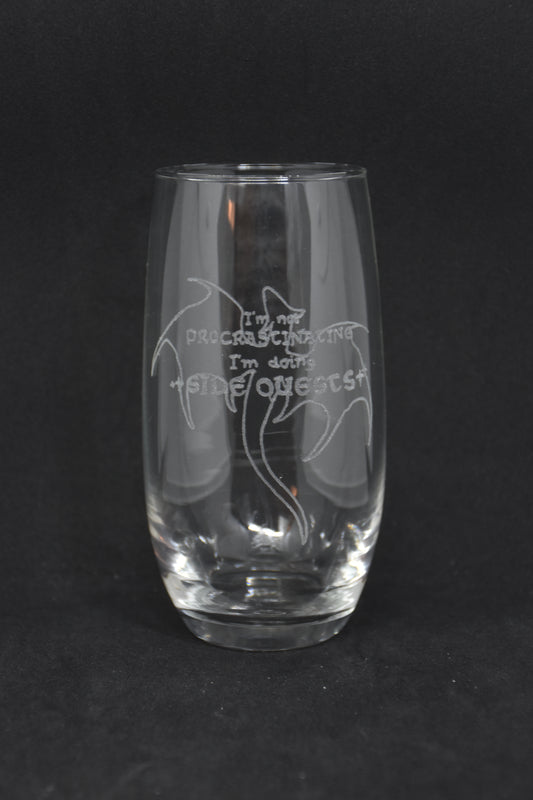 I'm Not Procrastinating, I'm Doing Side Quests - TTRPG Engraved Glasses