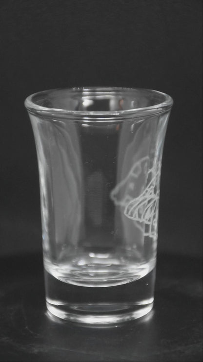 Mushroom Shot Buddies (2) - Fantasy Gegraveerde Glazen